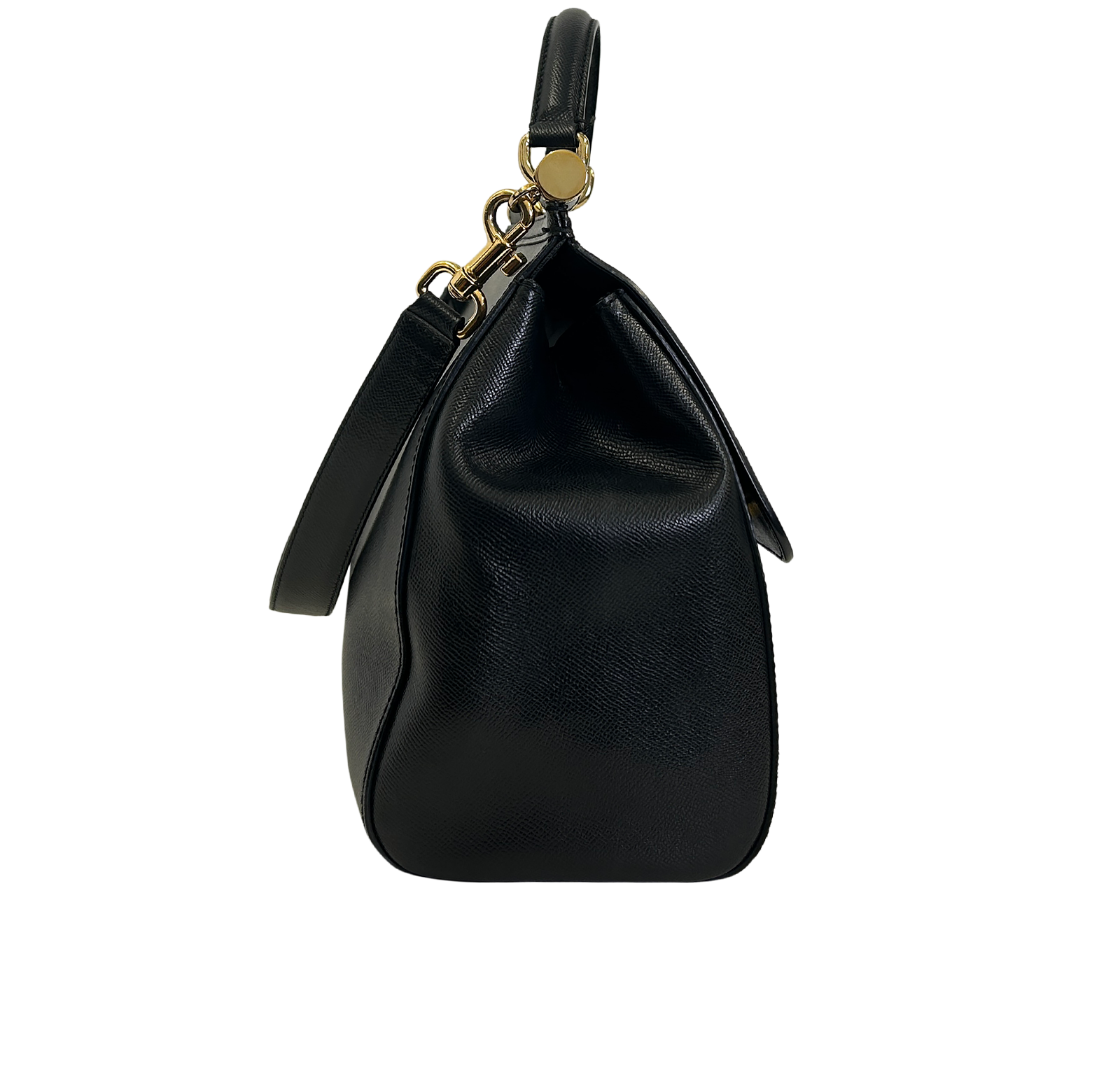 Miss Sicily, 590&euro;, Bolso, Negro, Animal - Piel, Vista lateral